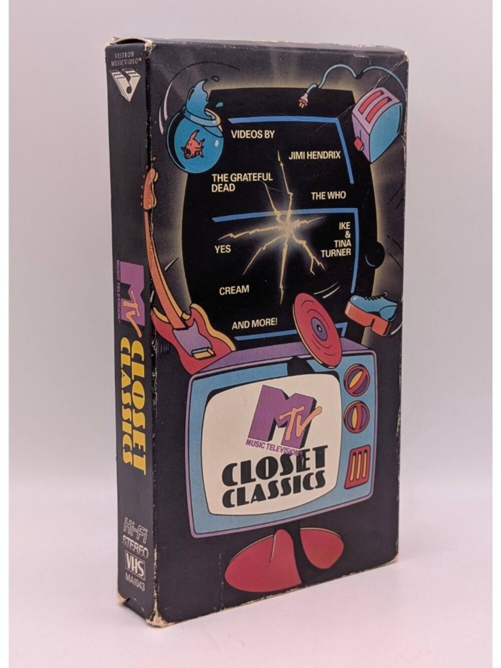 MTV Closet Classics VHS Music 80s 1986 Cream Who Byrds Yes Sabbath Hendrix Dead